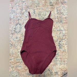 Natalie dance wear rose color leotard